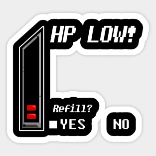 HP low Sticker